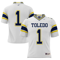 #1 Toledo Rockets GameDay Greats Endzone Football Jersey - White
