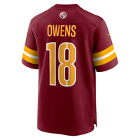 Washington Commanders Tyler Owens Nike Burgundy Team Game Jersey