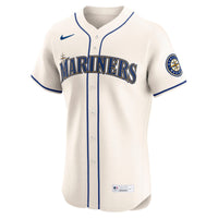 Seattle Mariners Julio Rodríguez Nike Cream Alternate 2 Elite Player Jersey