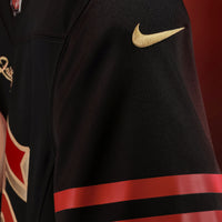 San Francisco 49ers The Faithful Nike Black 2025 Rivalries Collection Stitched Limited Jersey