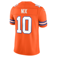 Denver Broncos Bo Nix Nike Orange Alternate Mile High Collection 1977 Throwback Vapor F.U.S.E. Stitched Limited Jersey