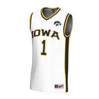 Iowa Hawkeyes GameDay Greats Lightweight Collegiate Basketball Fashion Jersey - White