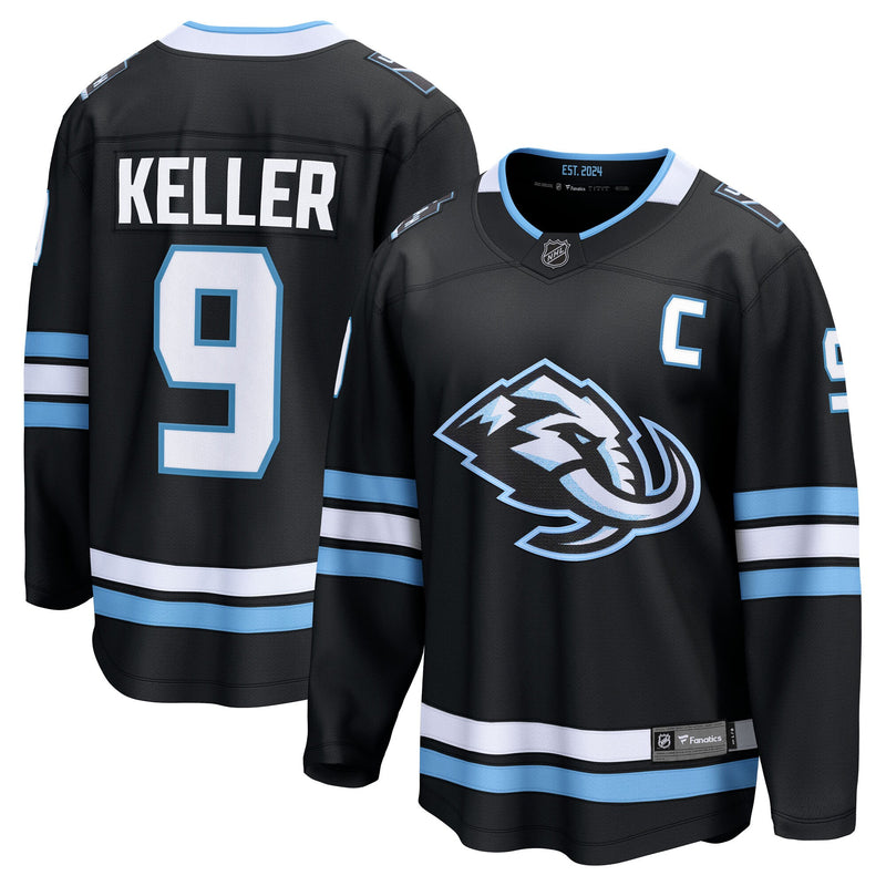 Utah Mammoth Clayton Keller Fanatics Black Home Breakaway Player Jersey