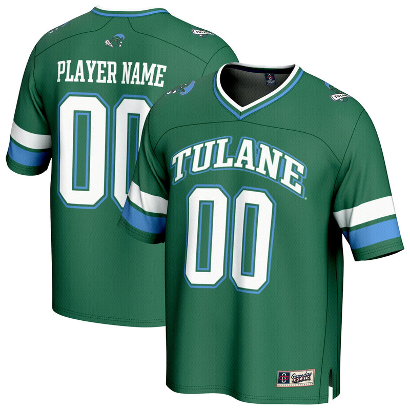 Tulane Green Wave GameDay Greats NIL Pick-A-Player Football Fashion Jersey - Green