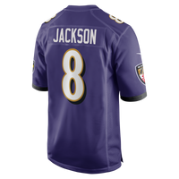 Baltimore Ravens Lamar Jackson Nike Purple Game Jersey