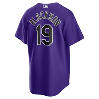 Colorado Rockies Charlie Blackmon Nike Purple Alternate Replica Player Name Jersey