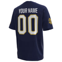 Notre Dame Fighting Irish Under Armour Custom Replica Football Jersey - Navy