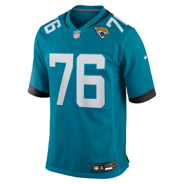 Jacksonville Jaguars Ezra Cleveland Nike Teal Game Jersey