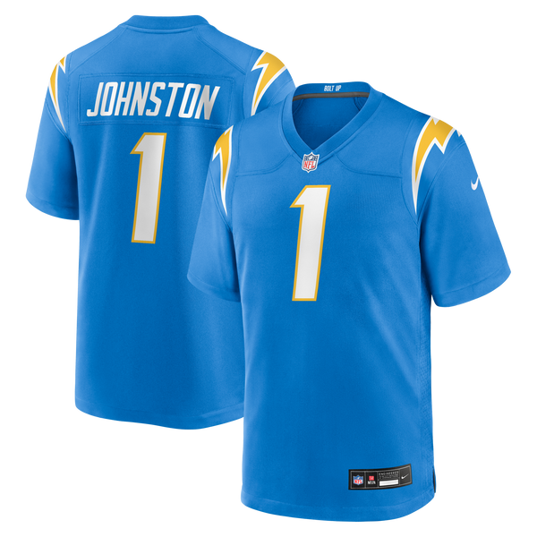 Los Angeles Chargers Quentin Johnston Nike Powder Blue Game Player Jersey