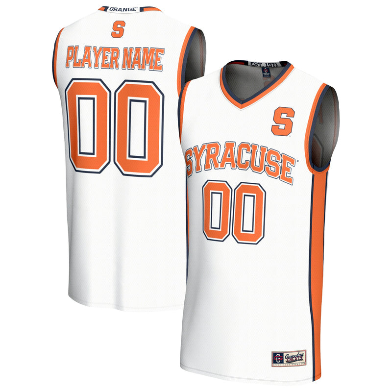 Syracuse Orange GameDay Greats Lightweight Collegiate Basketball NIL Pick-A-Player Fashion Jersey - White