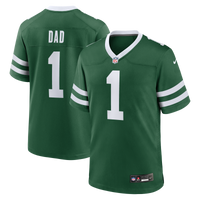 New York Jets Nike Legacy Green #1 Dad Game Jersey