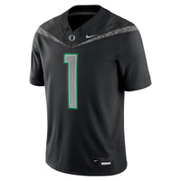 Nike #1 Black Oregon Ducks Game Jersey