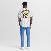San Diego Padres Hunter Stratton Nike White Home Replica Jersey