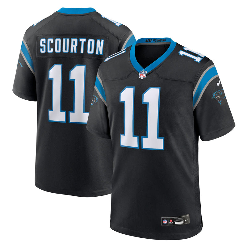 Carolina Panthers Nic Scourton Nike Black Team Game Jersey