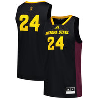 adidas #24 Black Arizona State Sun Devils Replica Swingman Jersey