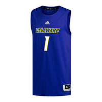 #1 Delaware Fightin' Blue Hens adidas Replica Basketball Jersey - Royal
