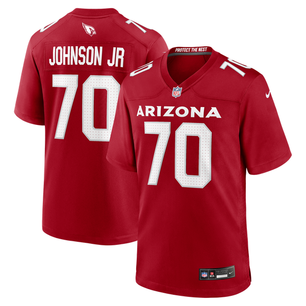Arizona Cardinals Paris Johnson Jr. Nike Cardinal Game Jersey