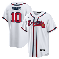 Atlanta Braves Chipper Jones Nike White Home Retired Player Replica Jersey