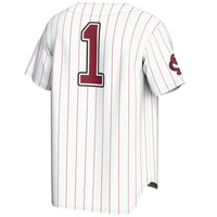 #1 South Carolina Gamecocks GameDay Greats Lightweight Baseball Fashion Jersey - White