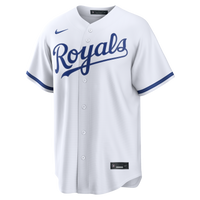 Kansas City Royals Nike White Home Replica Custom Jersey