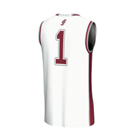 #1 Fordham Rams GameDay Greats Lightweight Collegiate Basketball Fashion Jersey - White
