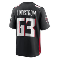 Atlanta Falcons Chris Lindstrom Nike Black Team Game Jersey