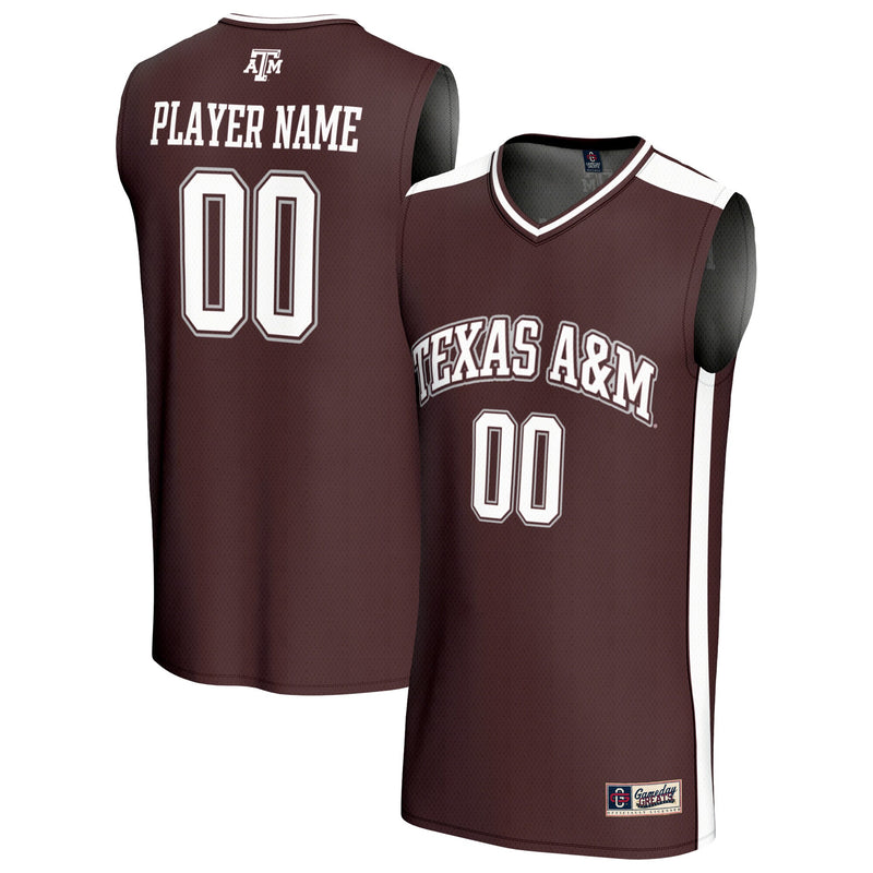 Texas A&M Aggies GameDay Greats Lightweight Collegiate Basketball NIL Pick-A-Player Fashion Jersey - Maroon