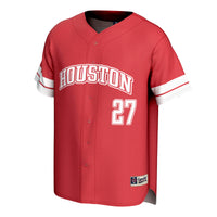 Houston Cougars GameDay Greats Lightweight Collegiate Baseball Fashion Jersey - Red