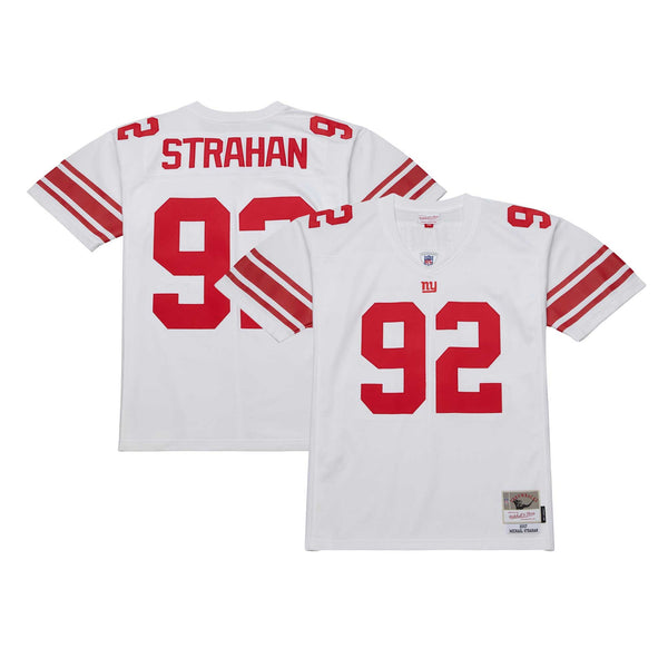 New York Giants Michael Strahan Mitchell & Ness White Legacy Replica Jersey