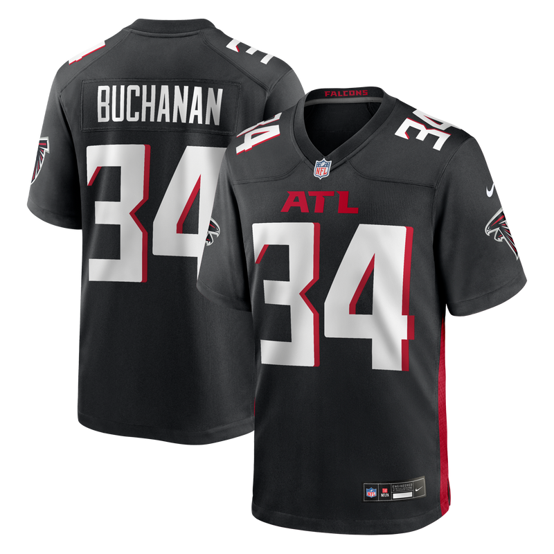 Atlanta Falcons Ray Buchanan Nike Black Game Retired Player Jersey