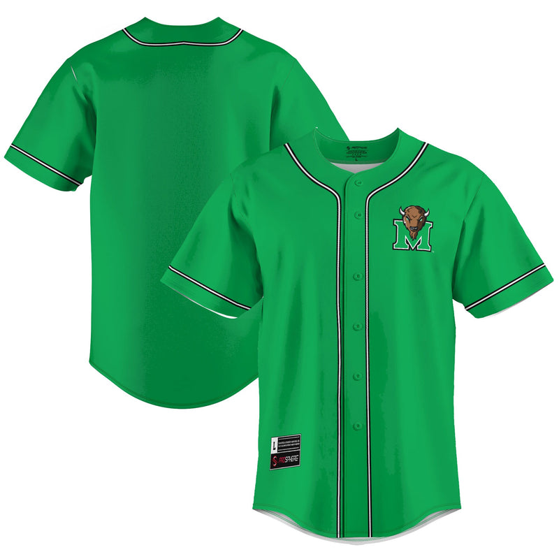 Marshall Thundering Herd GameDay Greats Lightweight Baseball Jersey - Green