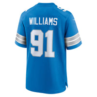 Detroit Lions Tyleik Williams Nike Blue Team Game Jersey