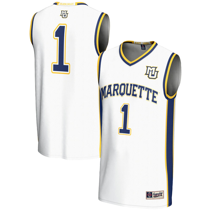 #1 Marquette Golden Eagles GameDay Greats Lightweight Basketball Jersey - White