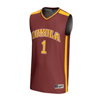 #1 Loyola Chicago Ramblers GameDay Greats Lightweight Basketball Fashion Jersey - Maroon
