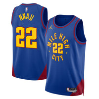 Denver Nuggets Jordan Statement Edition Swingman Jersey - Blue - Zeke Nnaji -