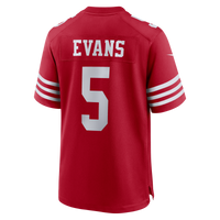 San Francisco 49ers Mike Evans Nike Scarlet 80th Anniversary Game Jersey