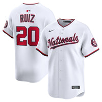Washington Nationals Keibert Ruiz Nike White Home Limited Player Jersey
