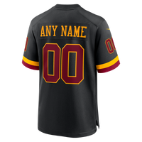 Washington Commanders Nike Black Hail Raiser Alternate Custom Game Jersey