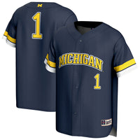 Michigan Wolverines GameDay Greats Pick-A-Player Baseball Fashion Jersey - Navy
