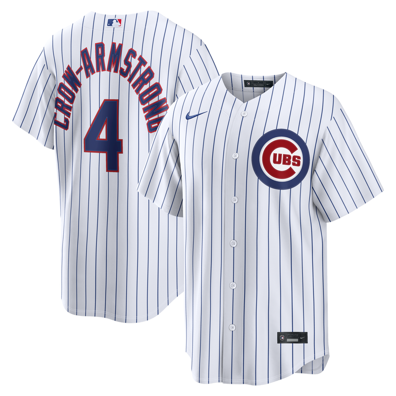 Chicago Cubs Pete Crow-Armstrong Nike White Home Replica Jersey