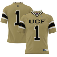 #1 UCF Knights GameDay Greats Endzone Football Jersey - Gold