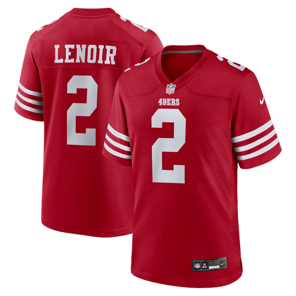 San Francisco 49ers Deommodore Lenoir Nike Scarlet Game Jersey