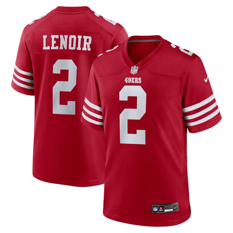 San Francisco 49ers Deommodore Lenoir Nike Scarlet Game Jersey