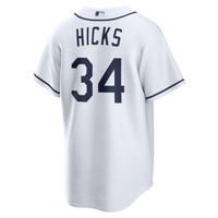 Tampa Bay Rays Liam Hicks Nike White Home Replica Jersey