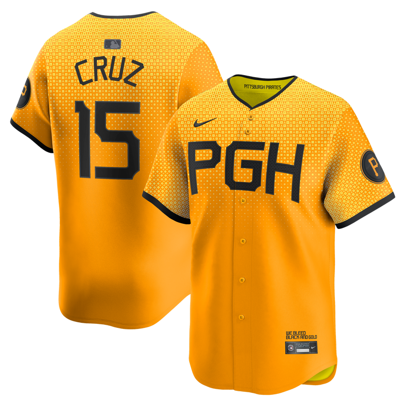 Pittsburgh Pirates Oneil Cruz Nike Gold City Connect Limited Jersey