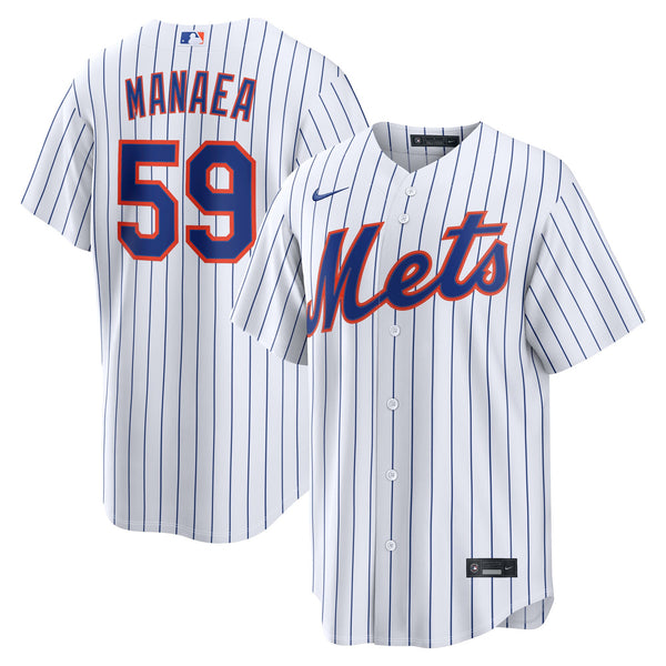 New York Mets Sean Manaea Nike White Home Replica Jersey