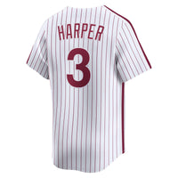 Philadelphia Phillies Bryce Harper Nike White Cooperstown Collection Limited Jersey