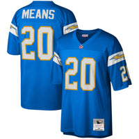 Los Angeles Chargers Natrone Means Mitchell & Ness Powder Blue Legacy Replica Jersey