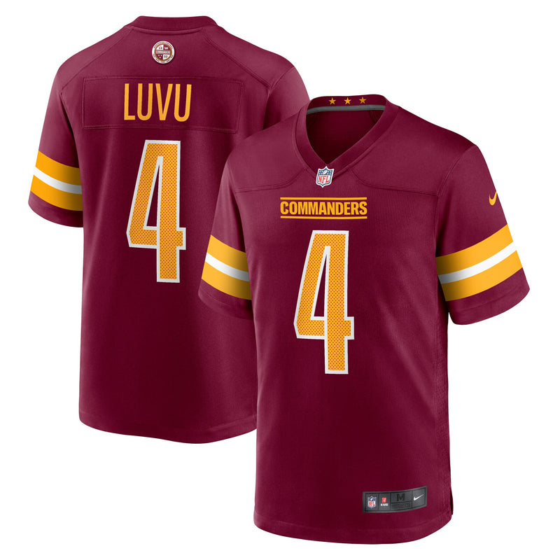 Washington Commanders Frankie Luvu Nike Burgundy Game Jersey