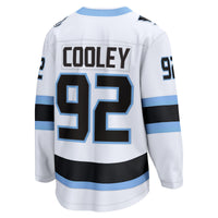 Utah Mammoth Logan Cooley Fanatics White Away Breakaway Player Jersey